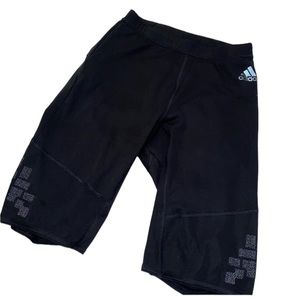 Adidas Black Biker Athletic Shorts Women’s Size Small Fitness Workout Casual!